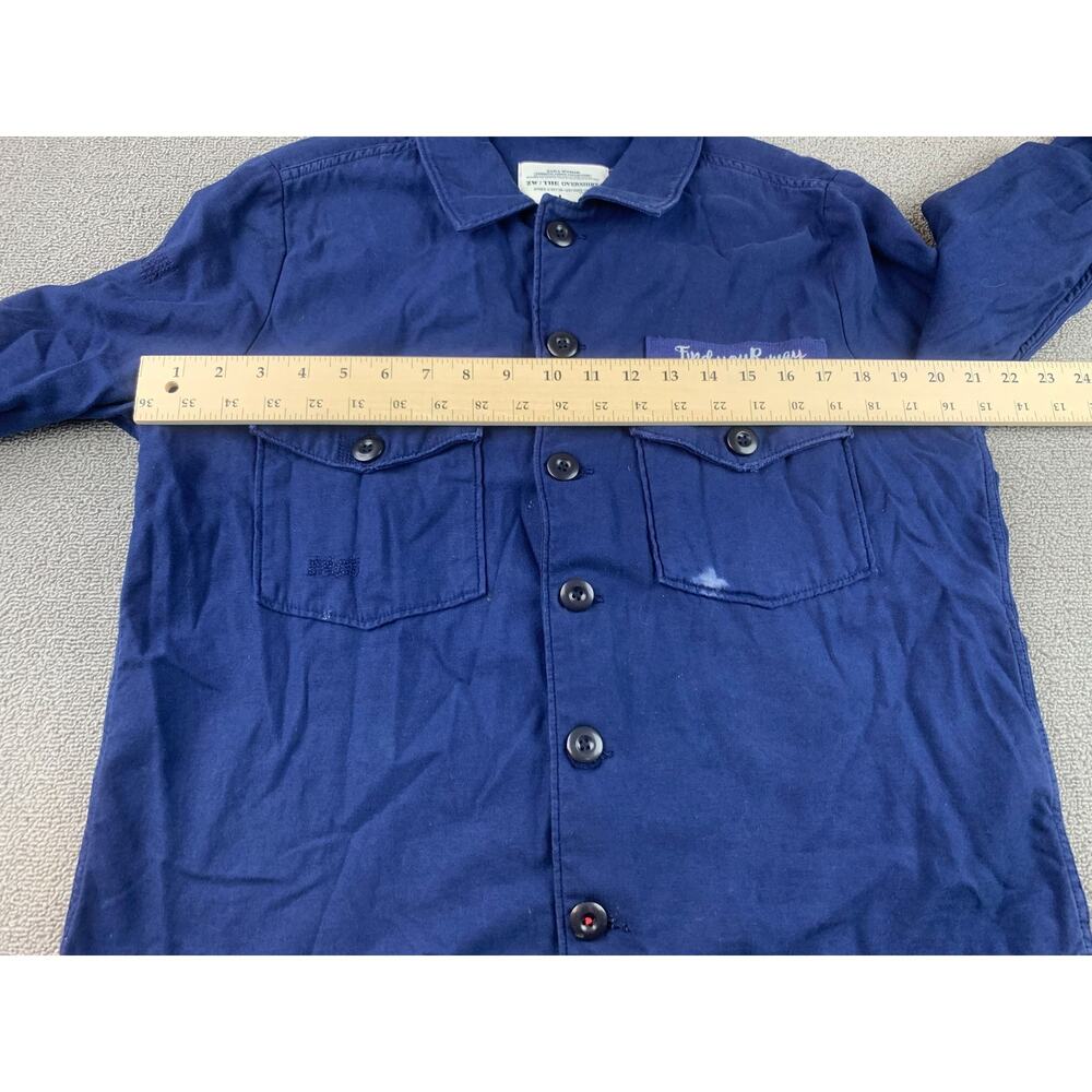 Zara Womens Large Shacket Blue Denim Everything Starts With A Blank Canvas - Picture 9 of 15